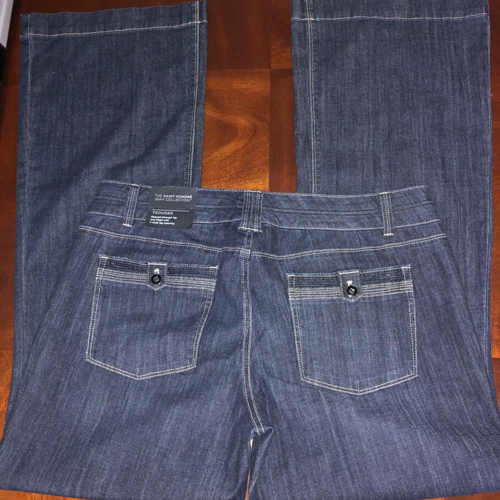 NWT WHBM TROUSER flared 80s vintage JEANS - Picture 4 of 8